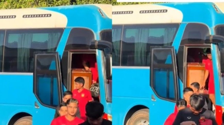 Perbedaan Bus Timnas Indonesia dengan Timnas Laos Bikin Netizen Sedih